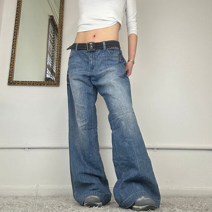 wide leg baggy dkny jeans