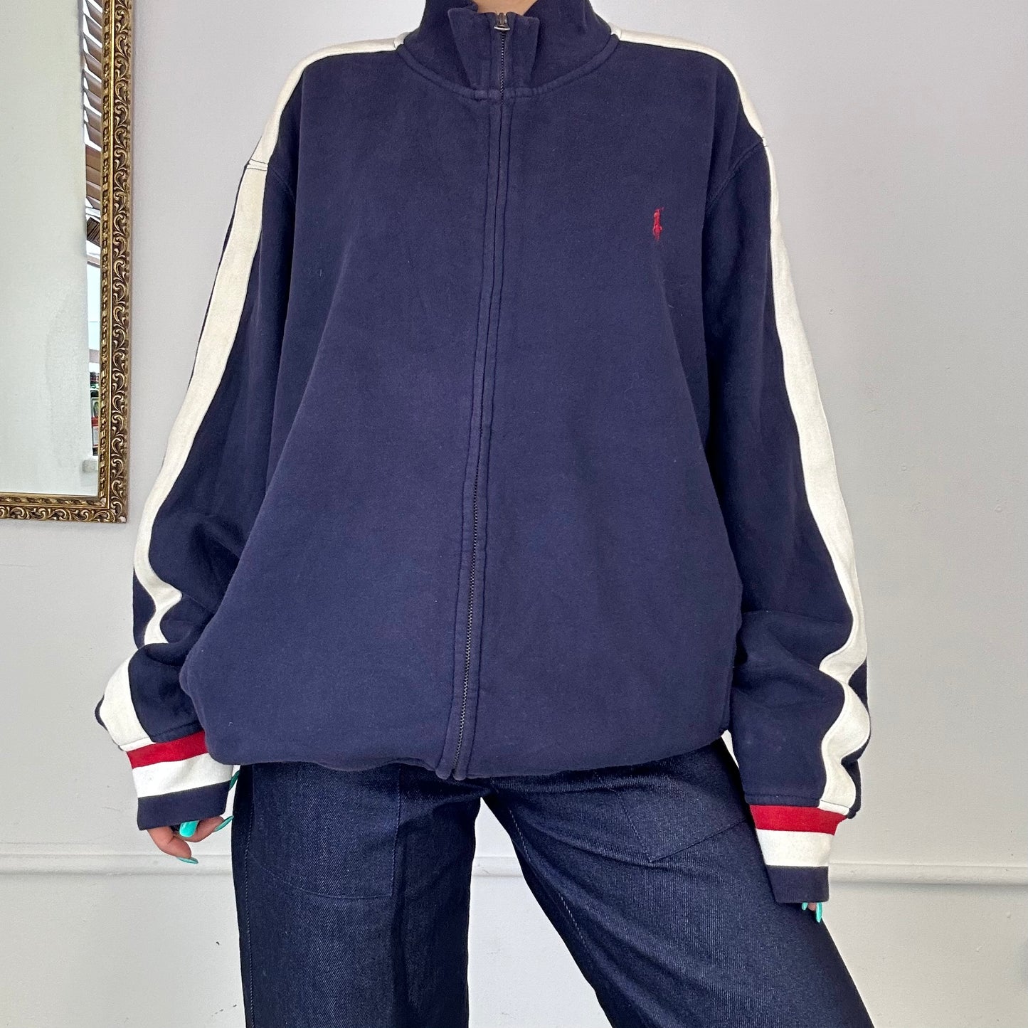 ralph lauren zip up jumper