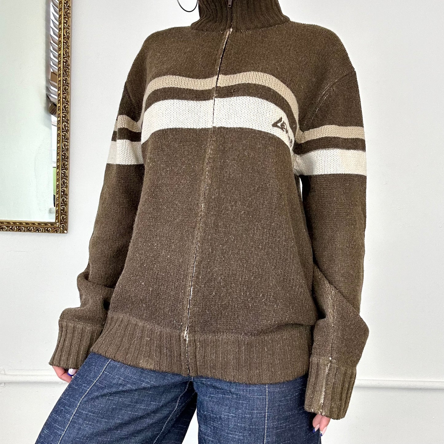 vintage levi’s knit zip jumper