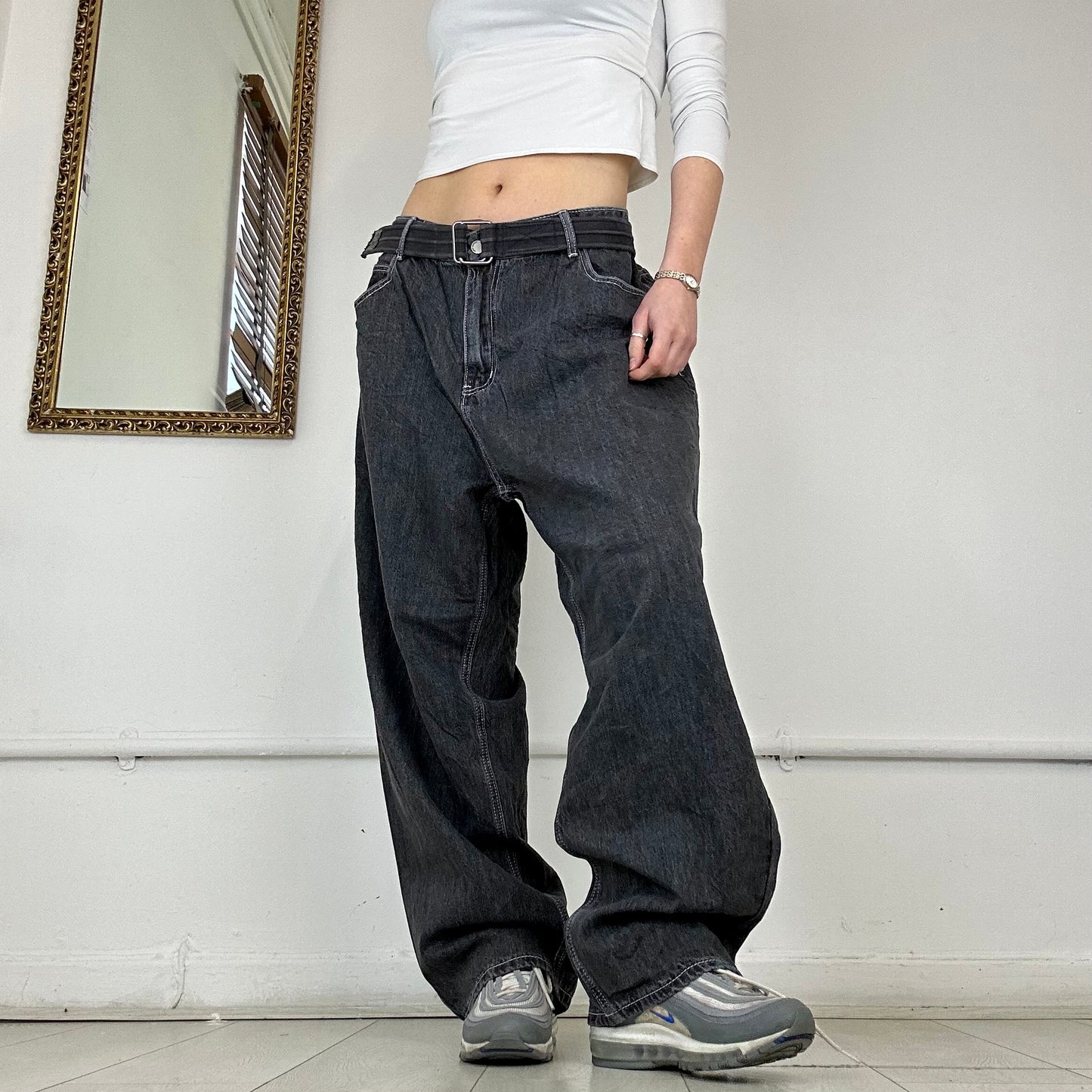 00’s wide leg baggy jeans