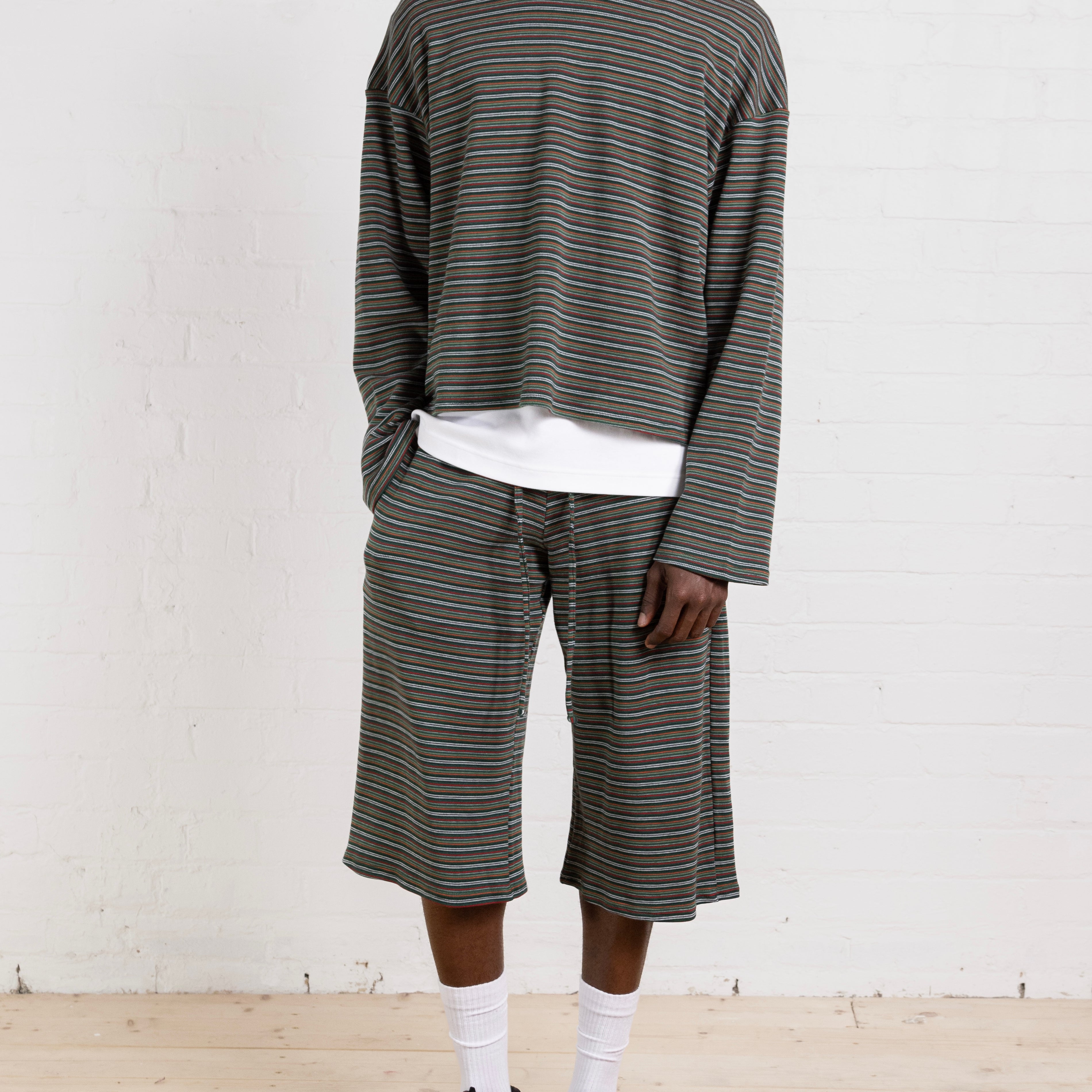 drew short - green stripe