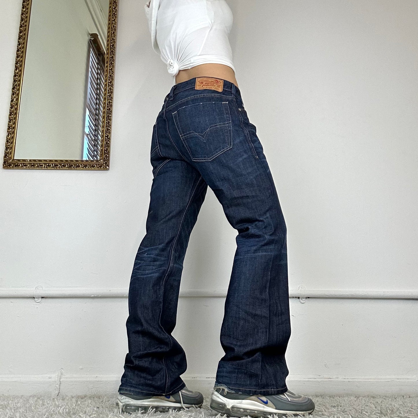 vintage straight leg diesel jeans