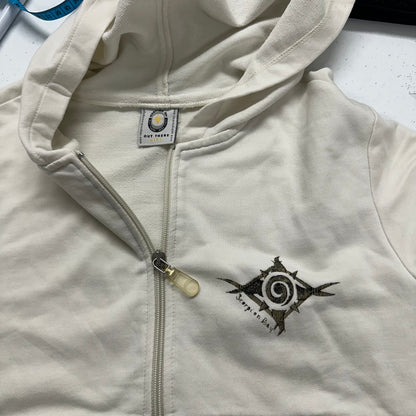 2000's scorpion bay white zip up hoodie