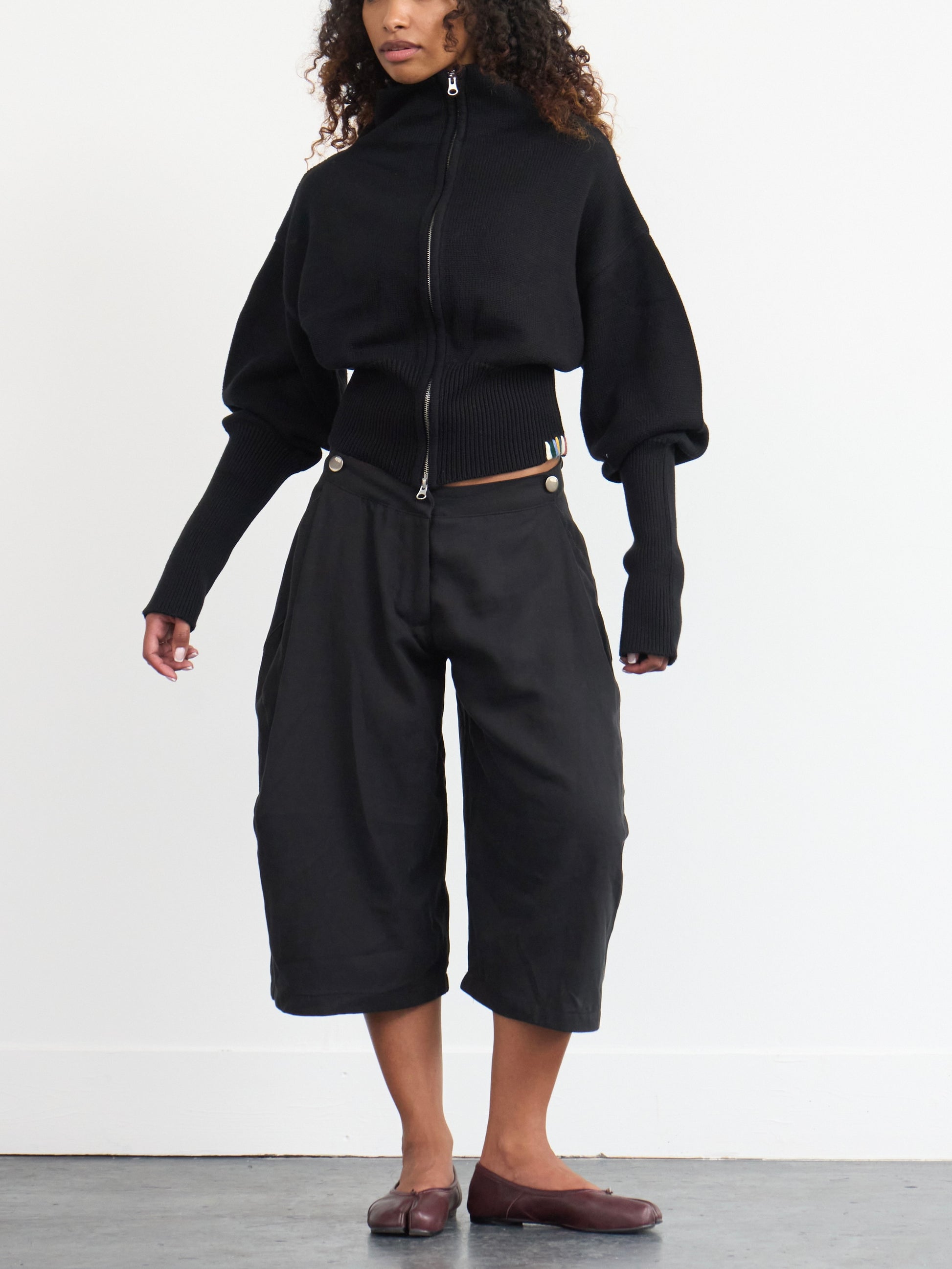 rowan balloon jumper - black knit