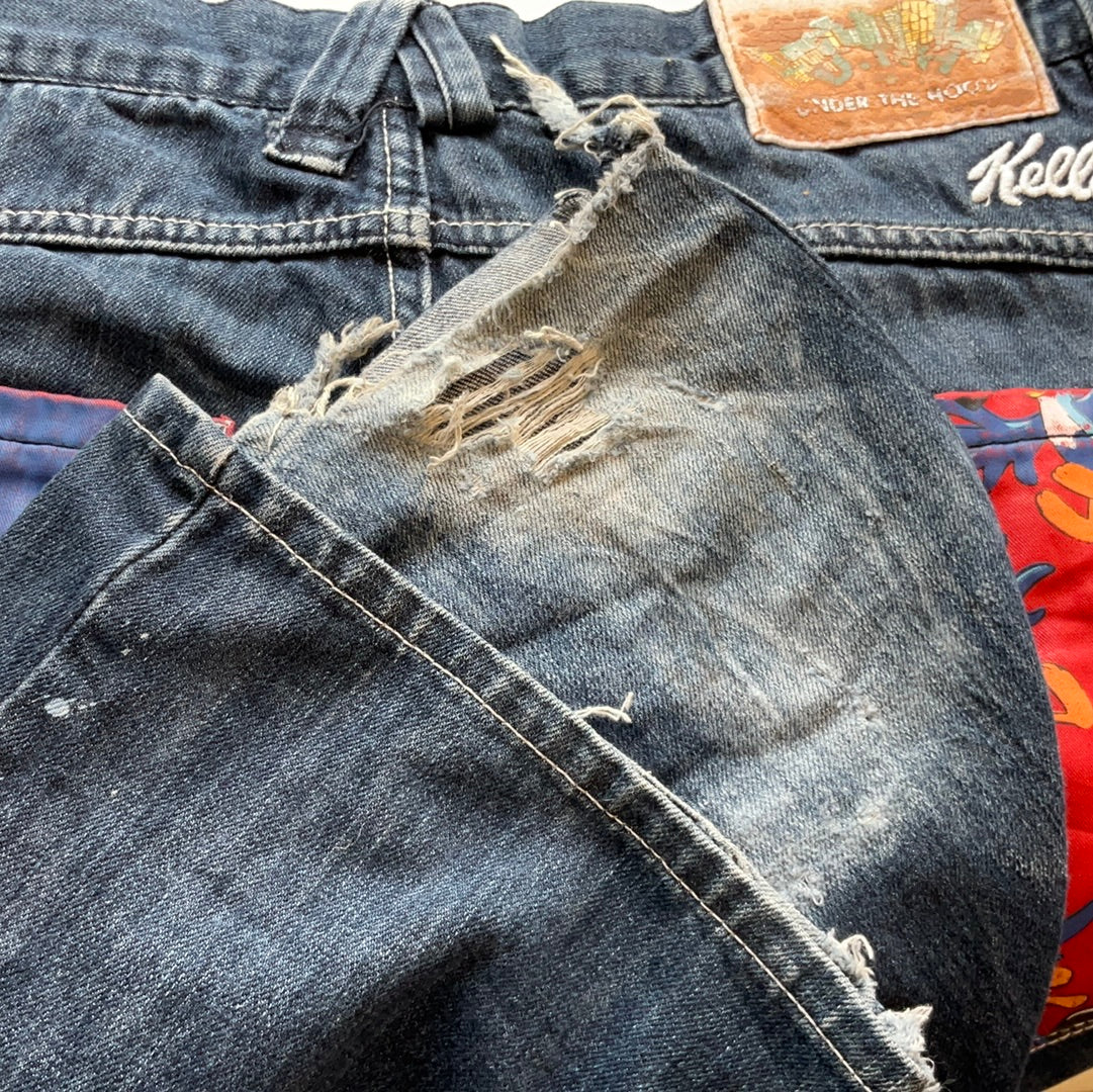 vintage fruit loops 00's jeans