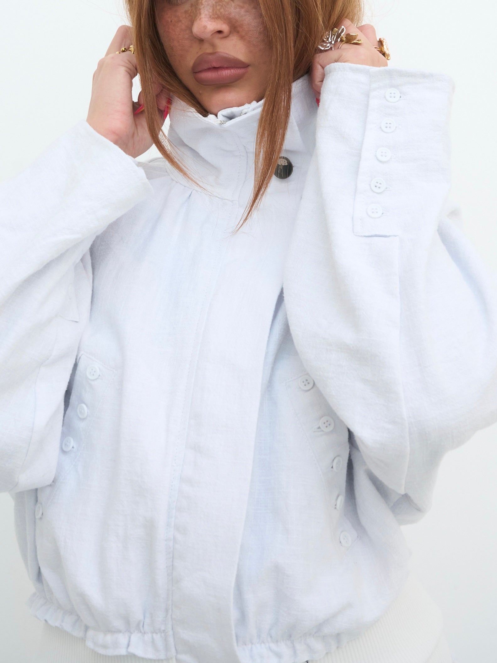 noa jacket - white linen