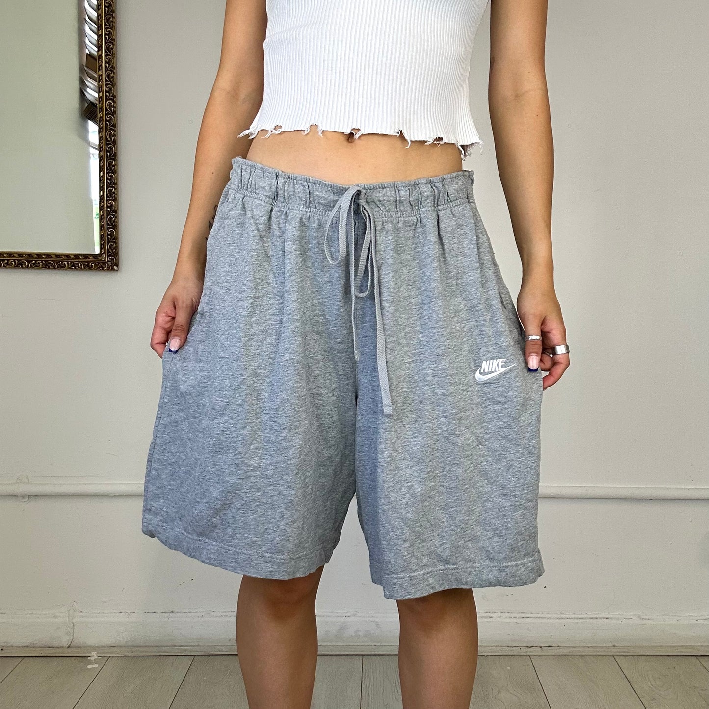 baggy grey nike shorts