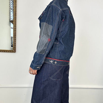 90's dark wash denim jacket by mecca