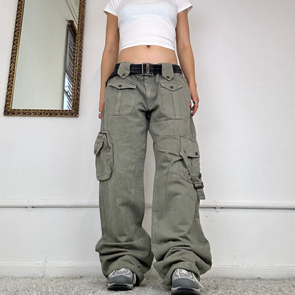 vintage baggy cargo combat trousers