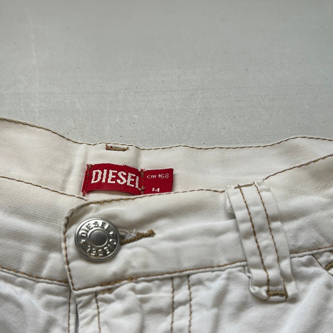 off white cargo shorts by diesel