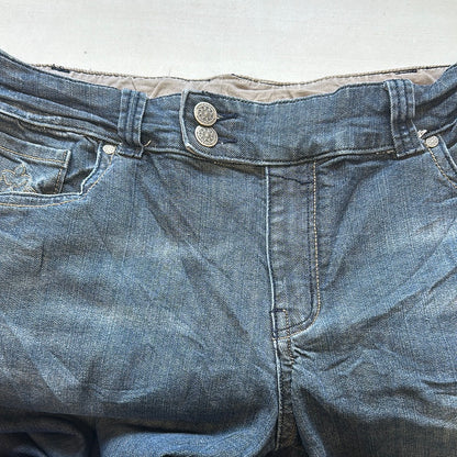 dark wash super baggy jeans