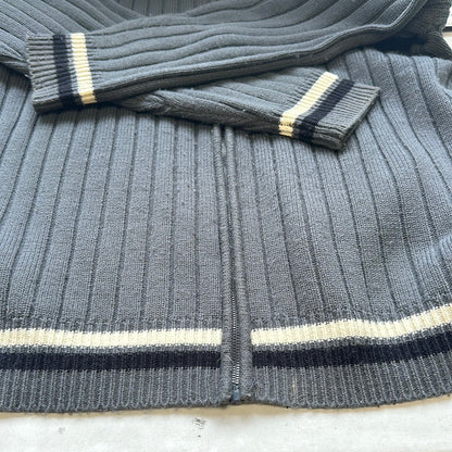 vintage hugo boss zip up knitted jumper