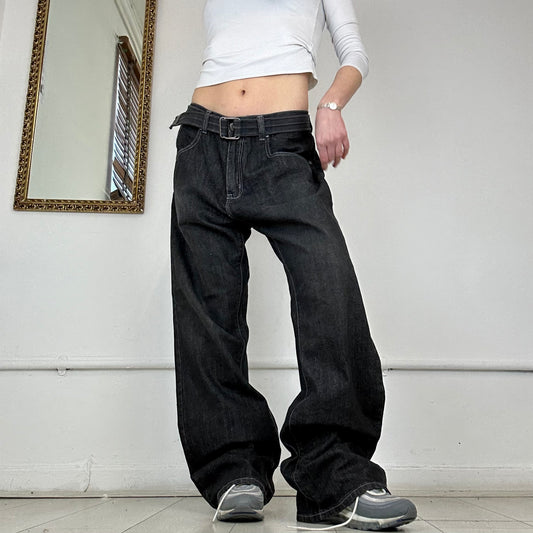 00’s baggy darkwash jeans