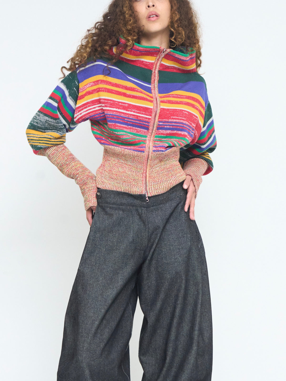 rowan balloon jumper - multi knit