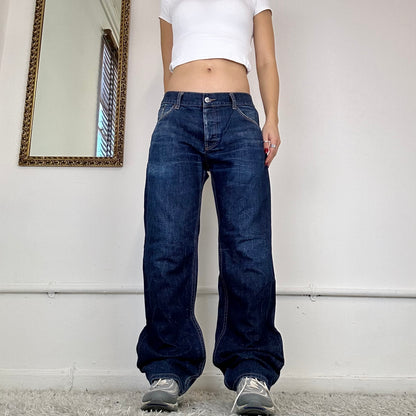 vintage prada straight leg jeans