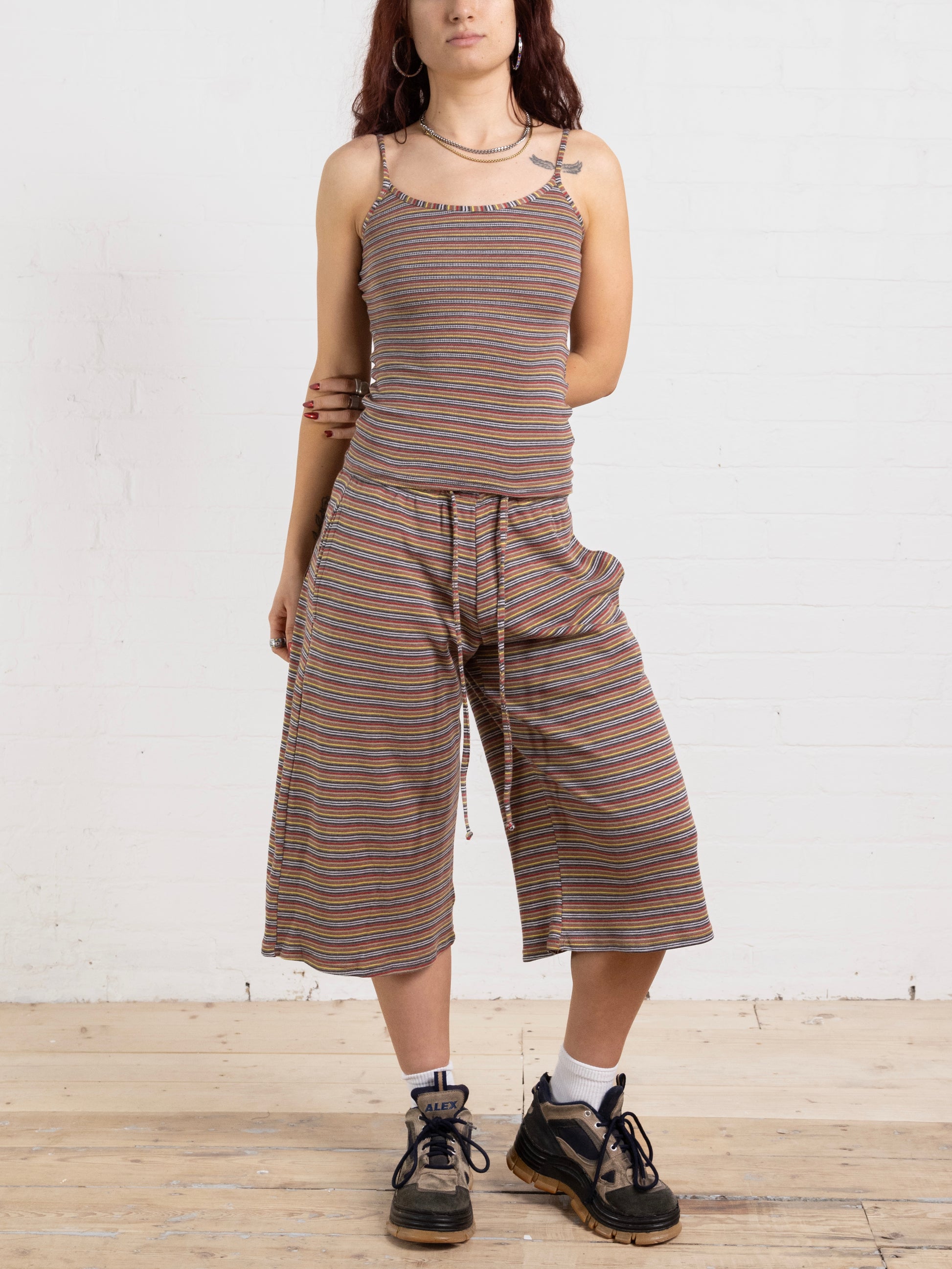 dylan top - warm stripe
