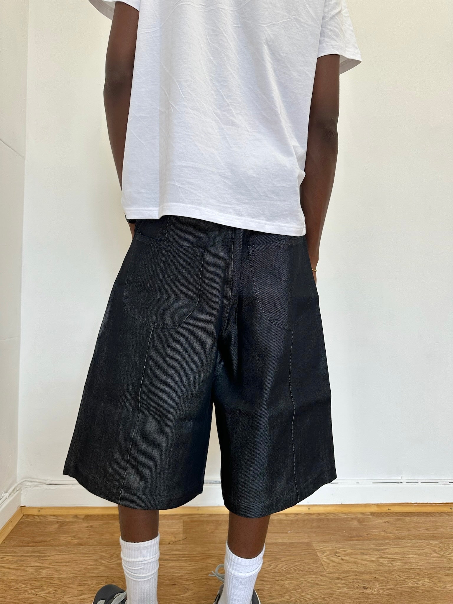 short patineur - denim gris foncé