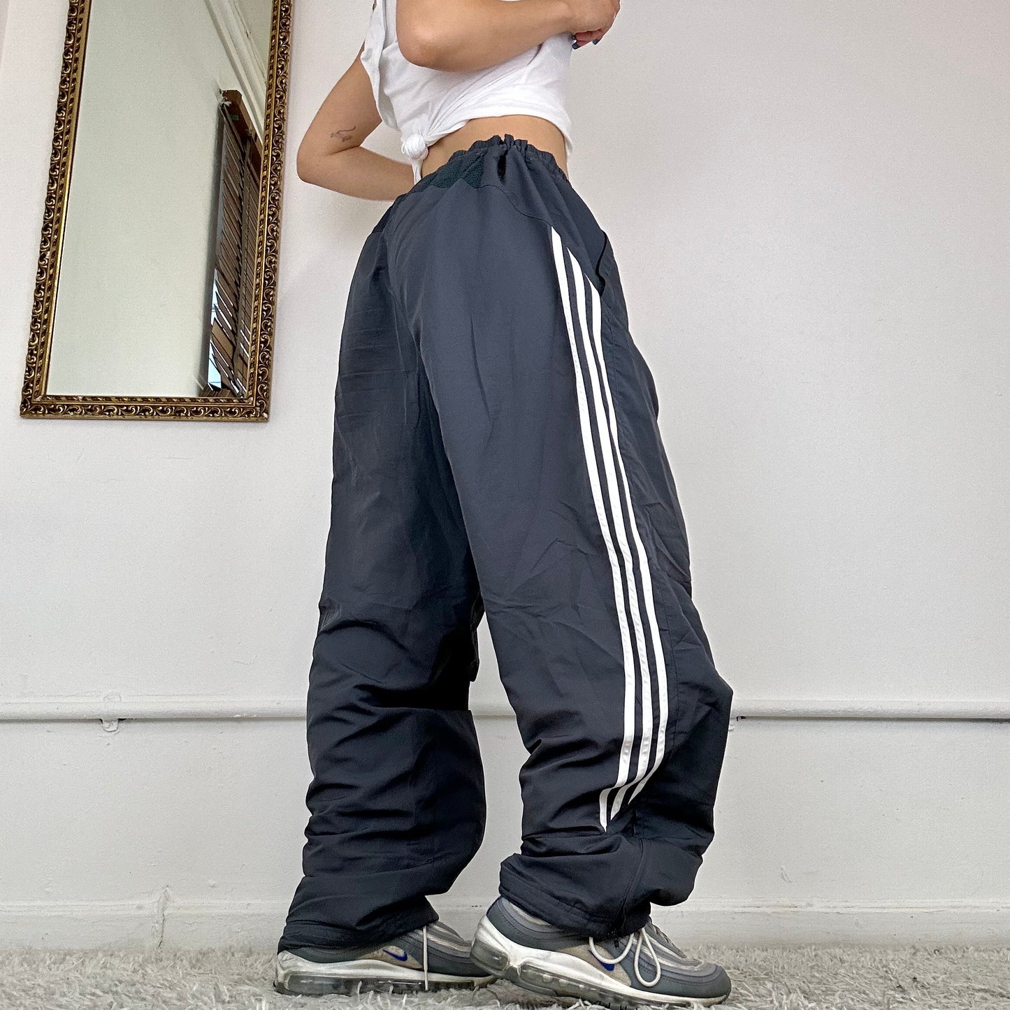 baggy adidas tracksuit bottoms