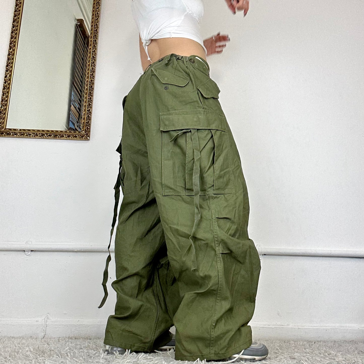 vintage wide leg cargo pants