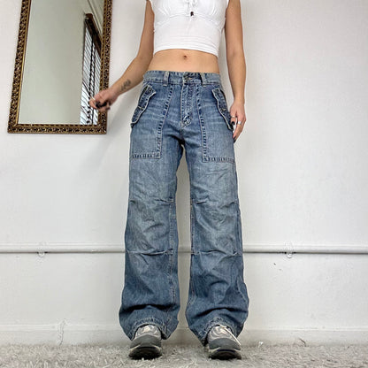 2000's wide leg cargo jeans