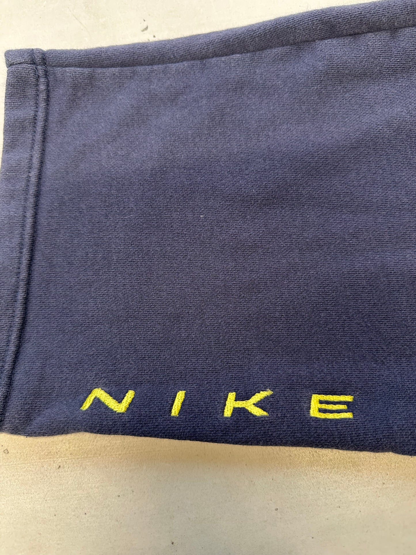 vintage navy nike jersey joggers