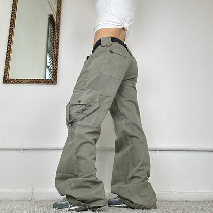 vintage baggy cargo combat trousers