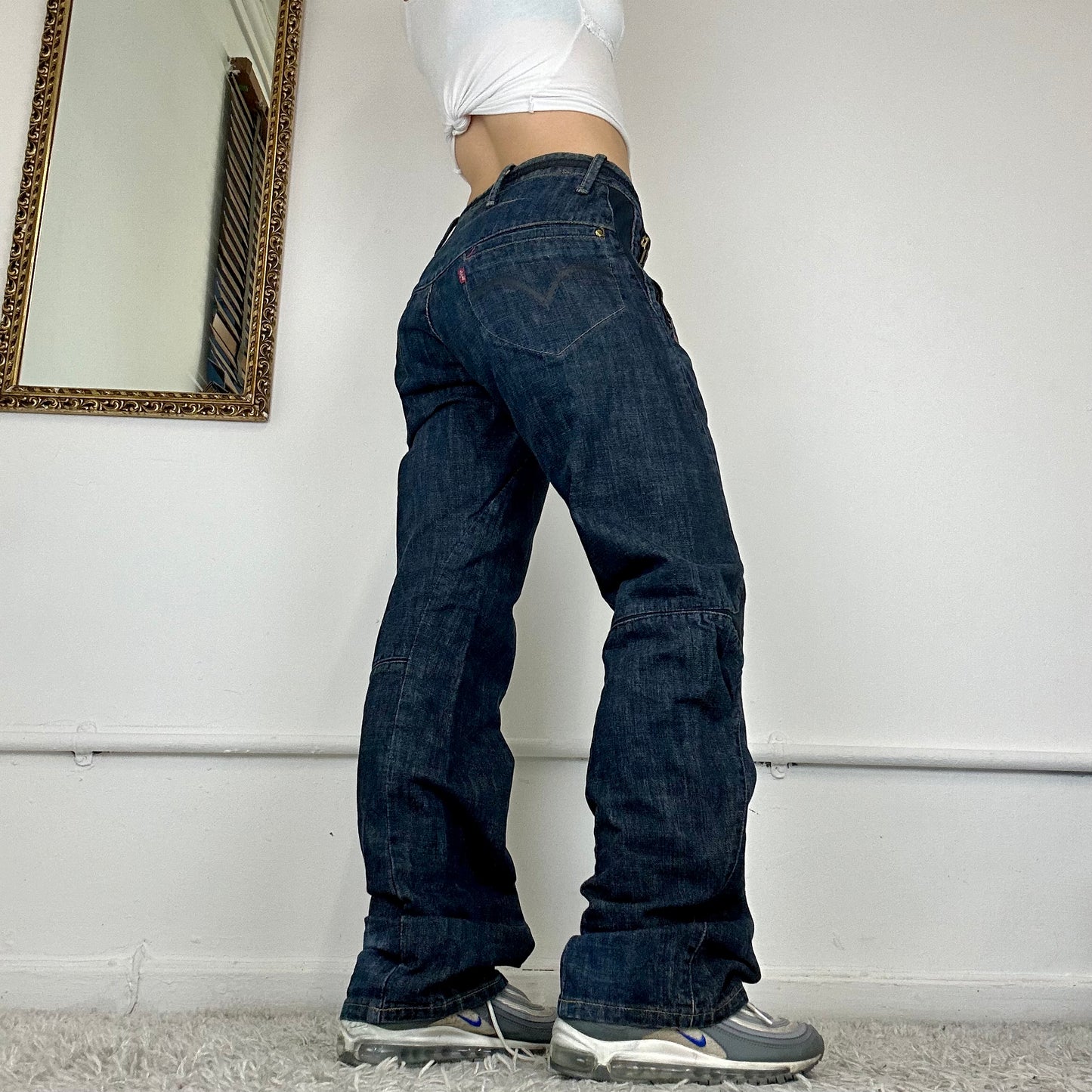 wide leg cargo levis jeans