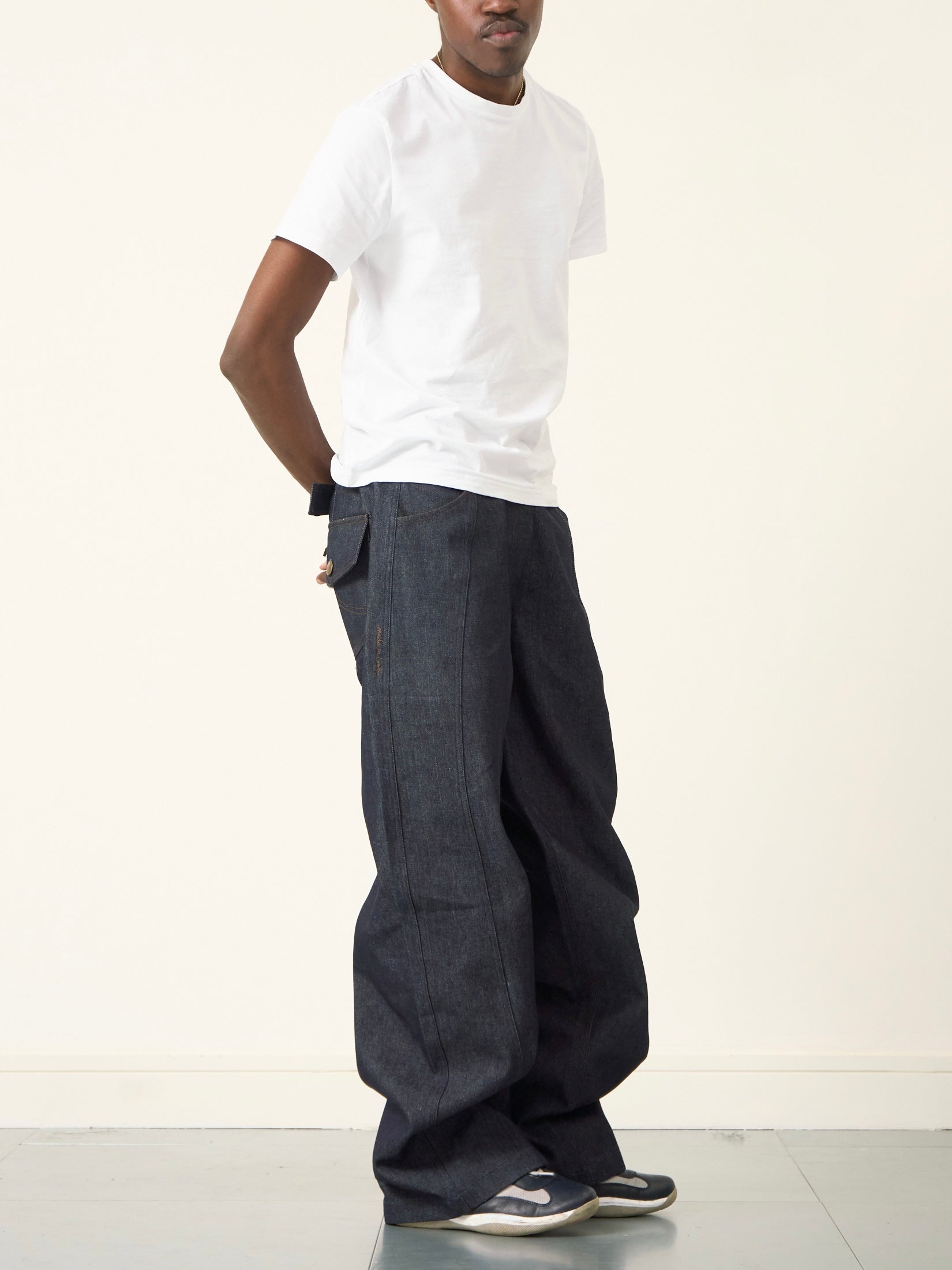 balloon jean - navy denim