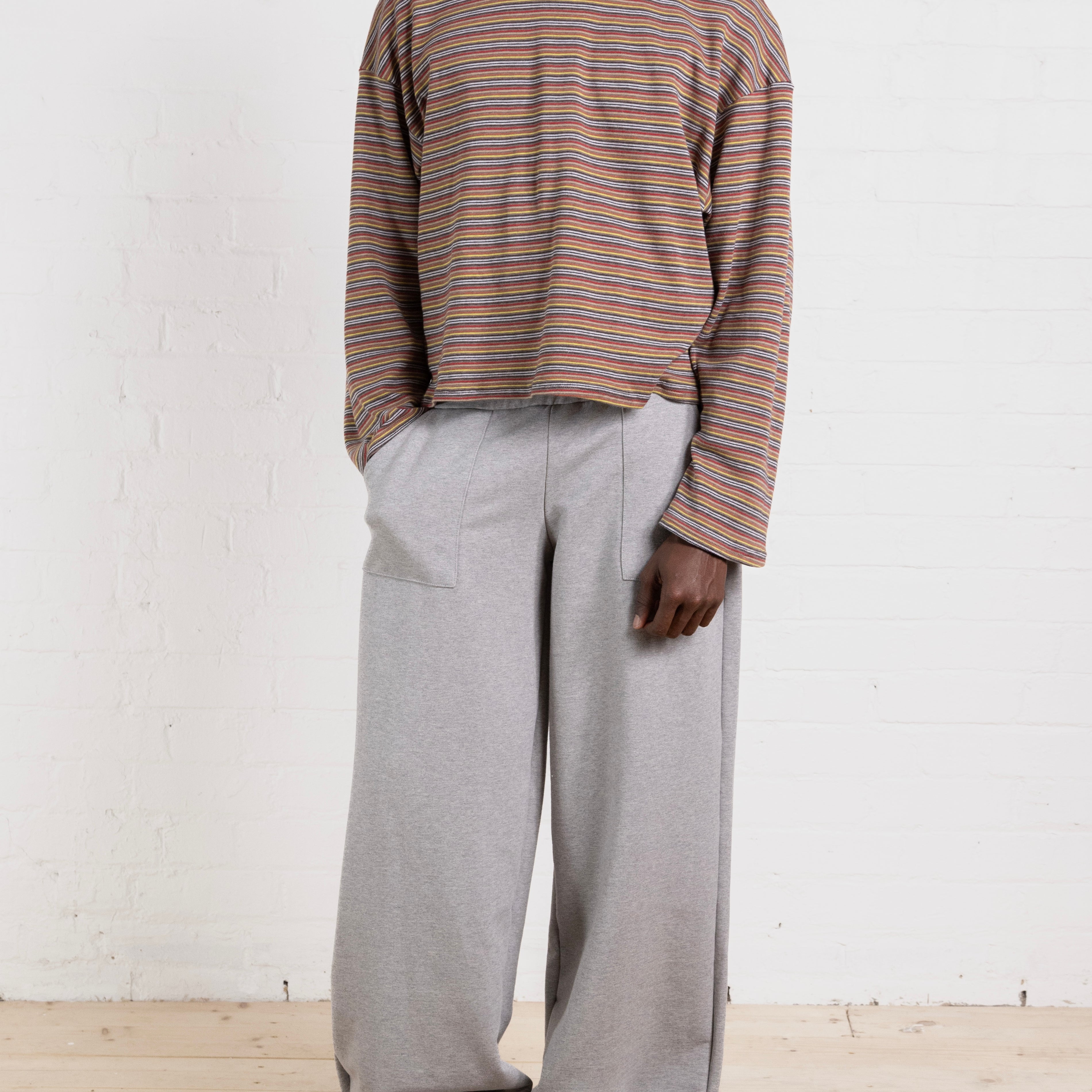 casey jumper - warm stripe