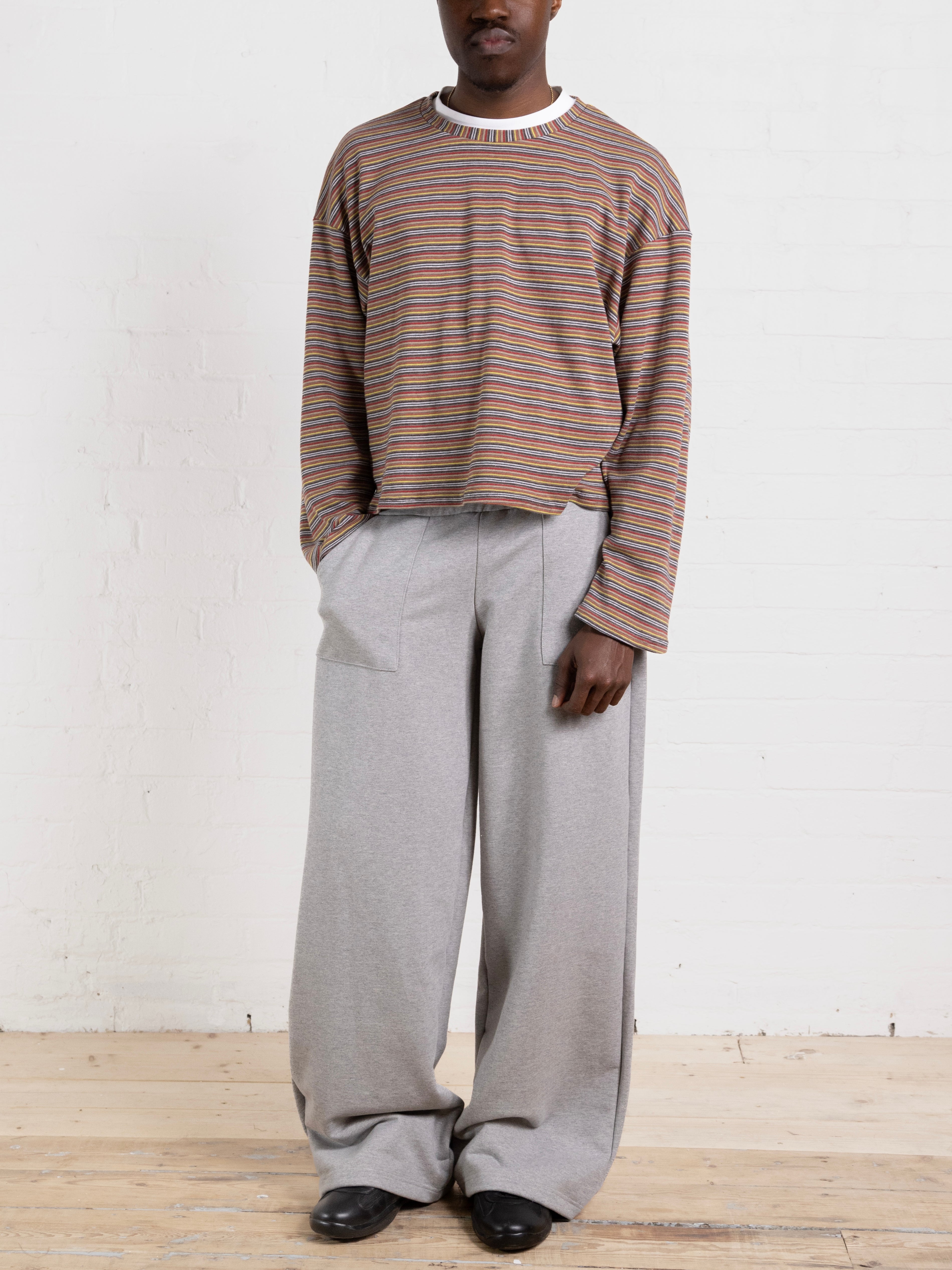 casey jumper - warm stripe