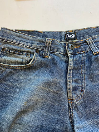 Dolce & Gabbana distressed baggy jeans