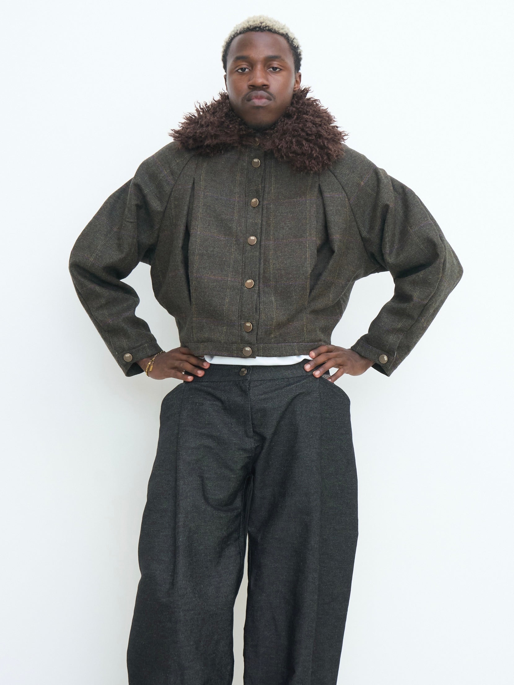 arden jacket - khaki wool