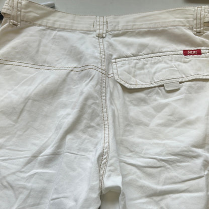 off white cargo shorts by diesel