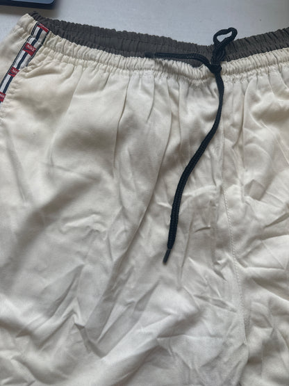 90's beige nike track shorts