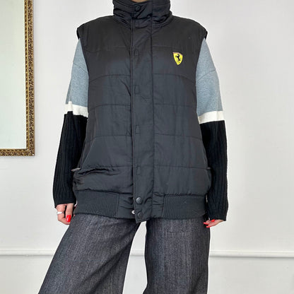 vintage ferrari puffer gilet