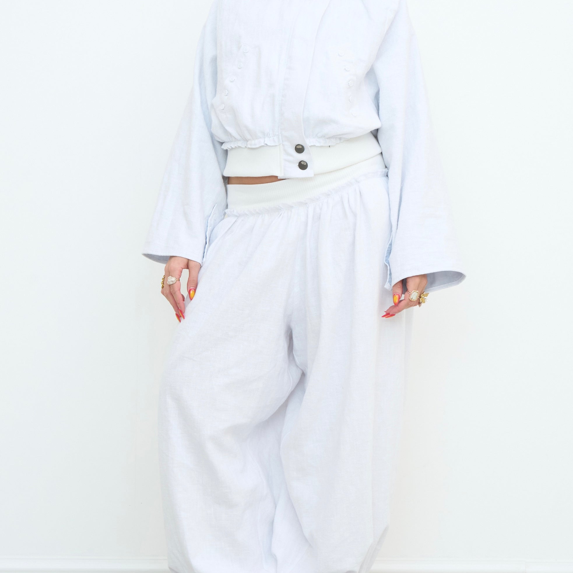 noa jacket - white linen