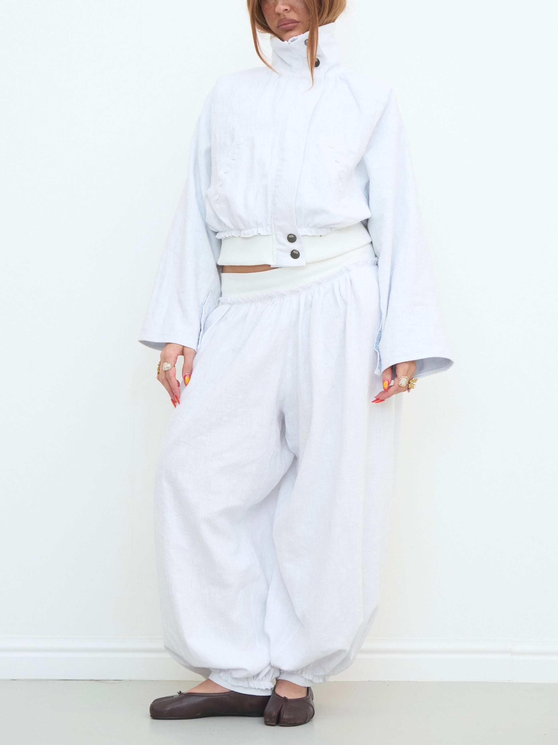 noa jacket - white linen