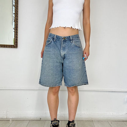 vintage baggy denim shorts