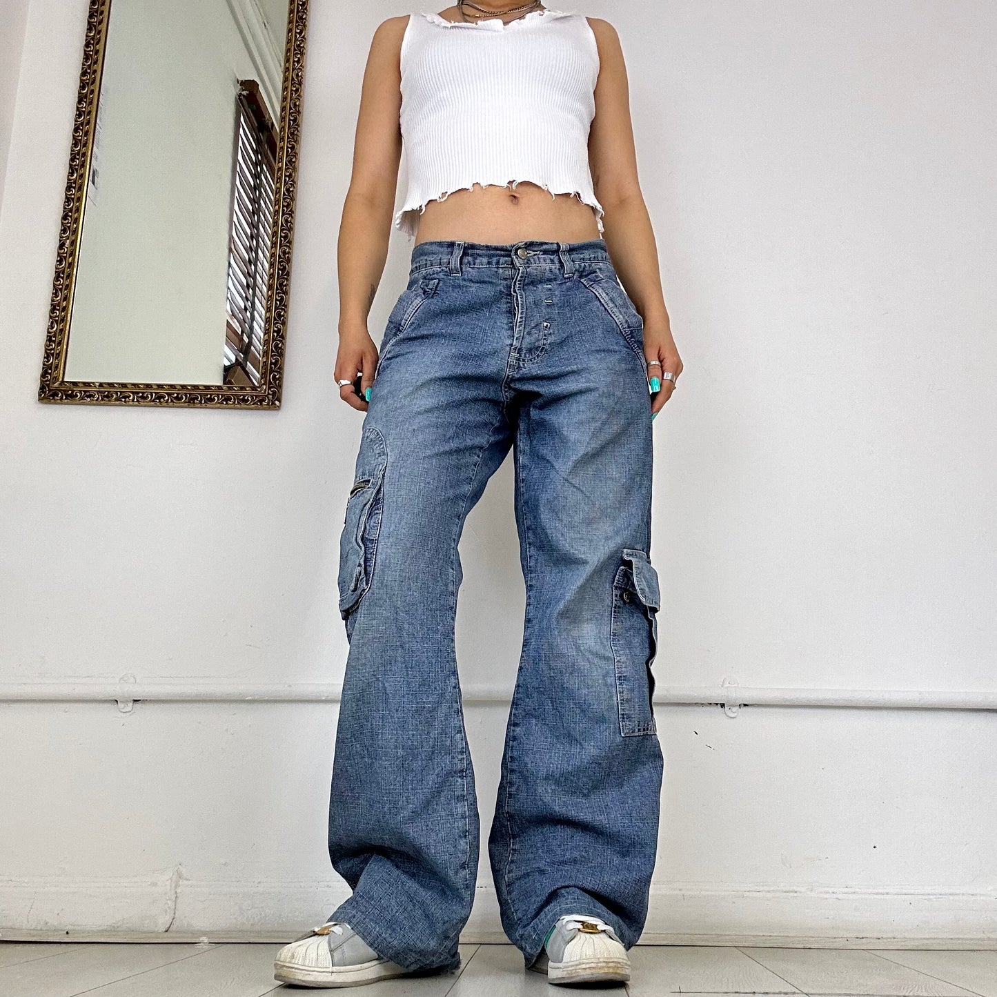 vintage baggy cargo jeans