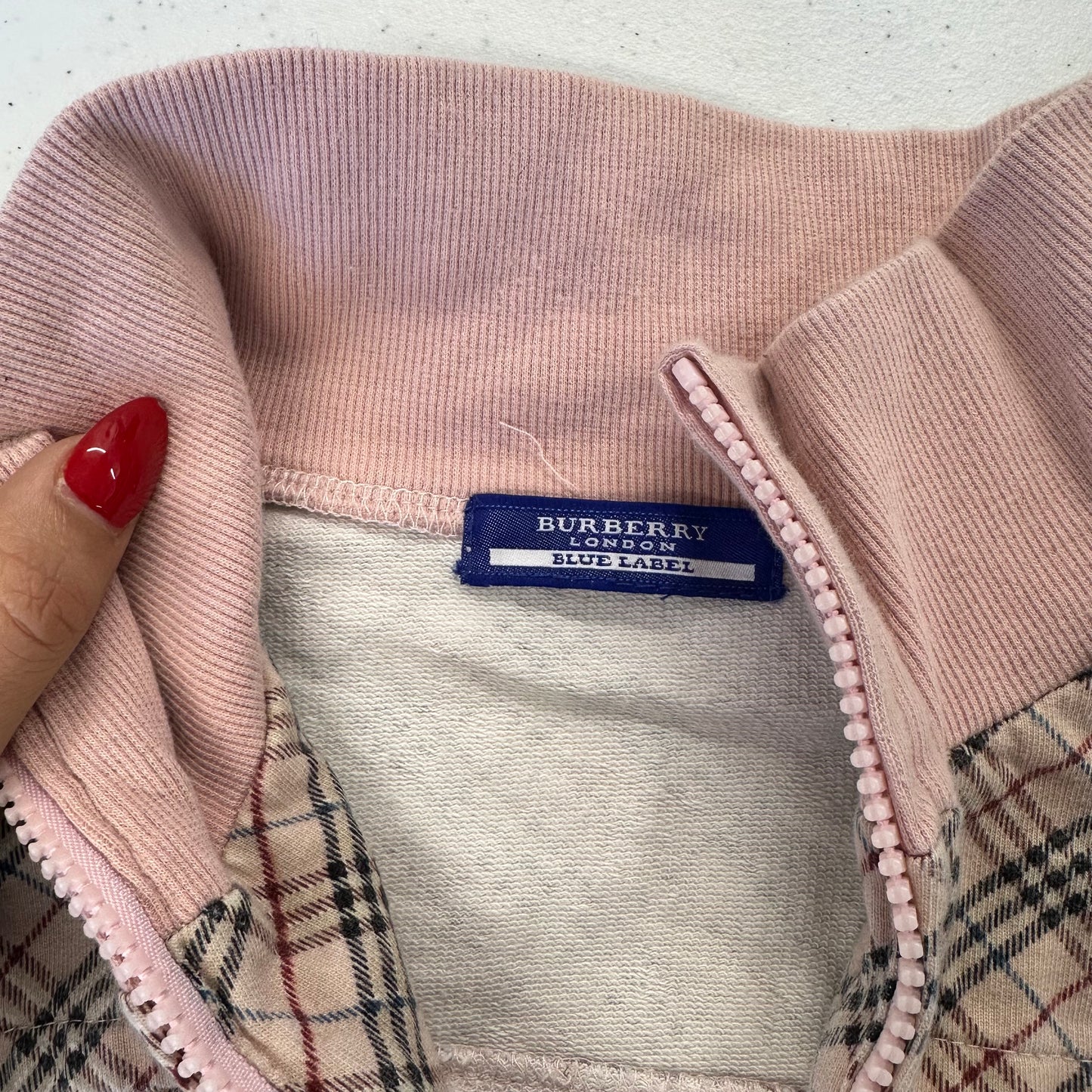 burberry london blue label zip up jacket