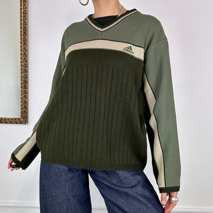 vintage green adidas sweater