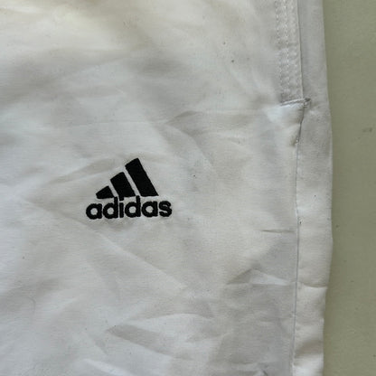 adidas white baggy tracksuit bottoms