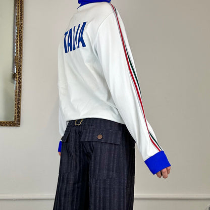 vintage zip up italia track top