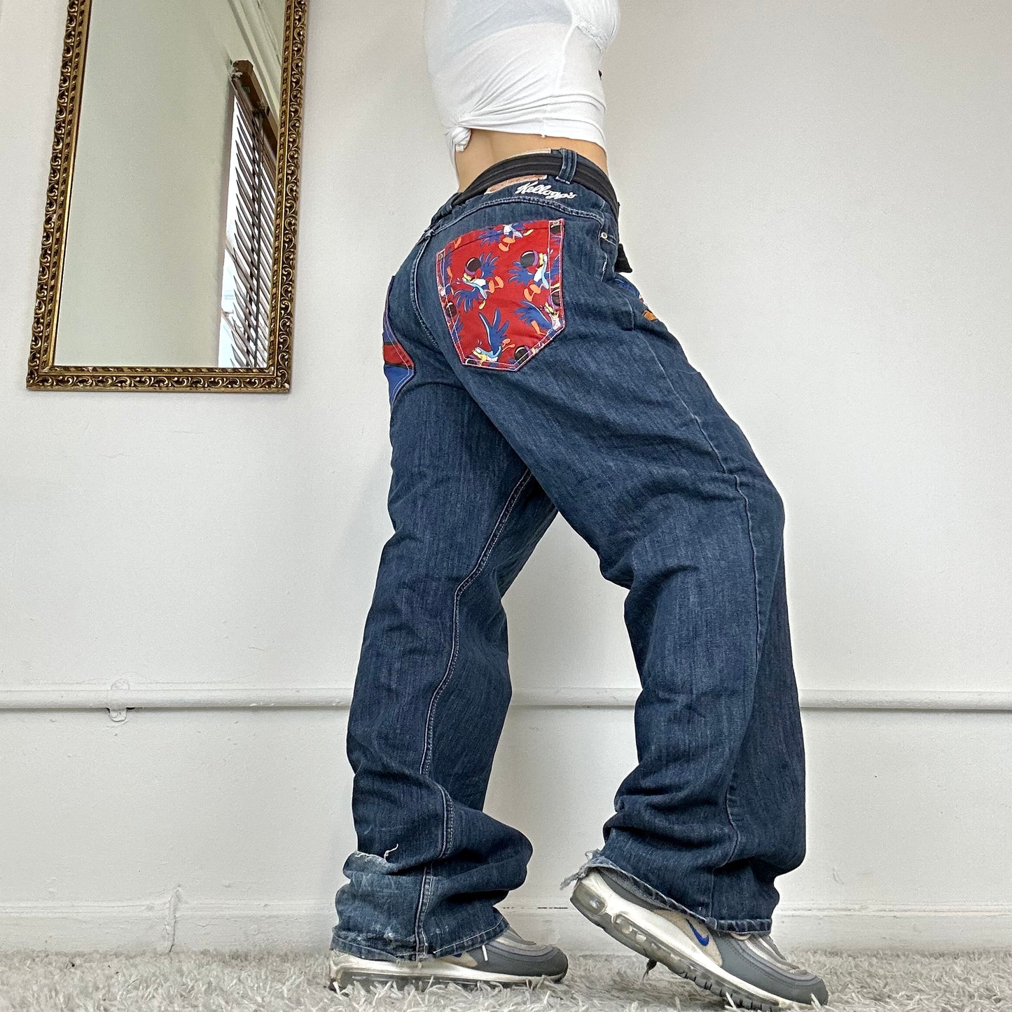 vintage fruit loops 00's jeans