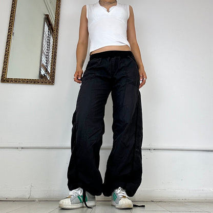 00’s danza baggy black trousers