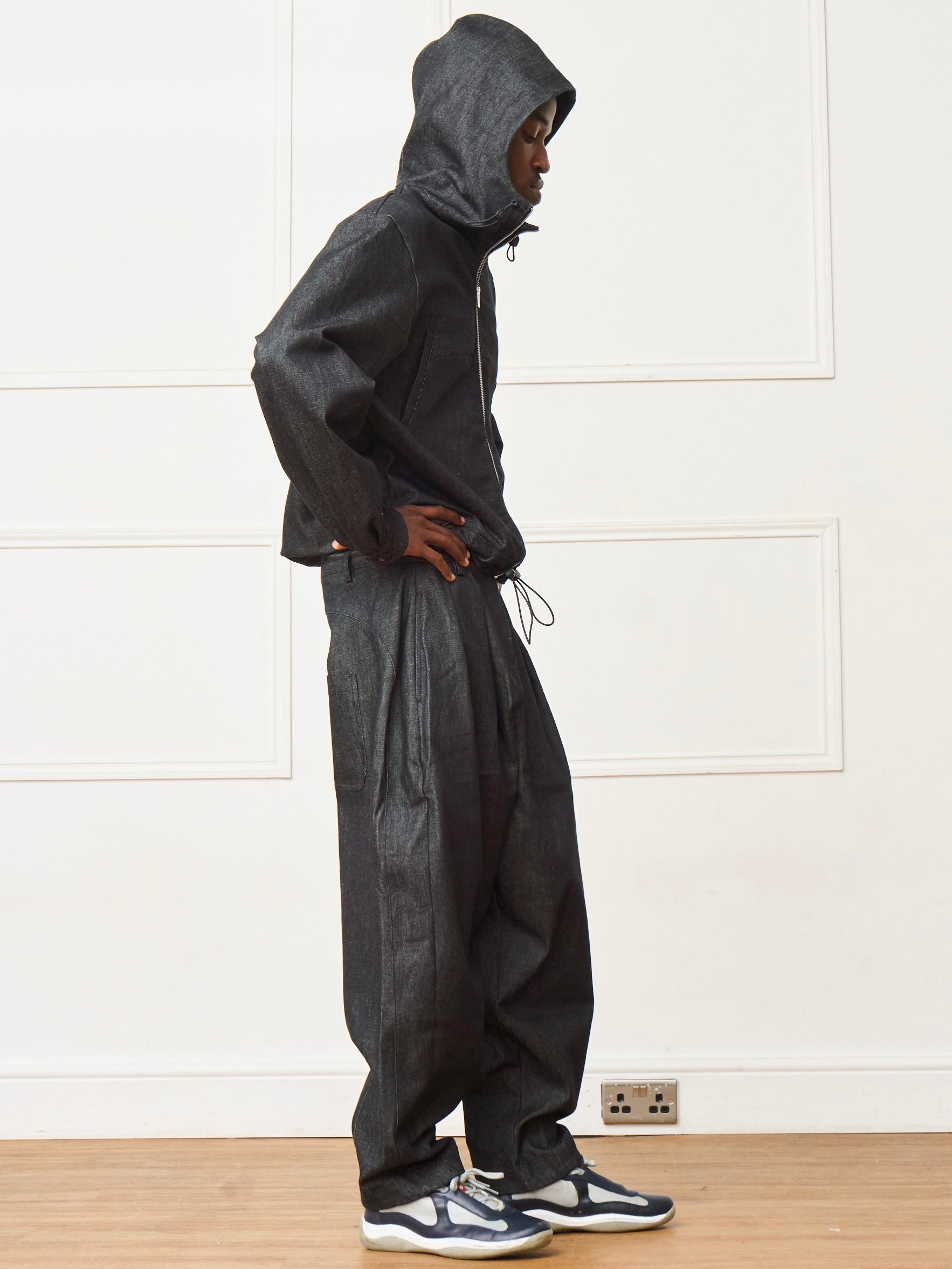 jamie jacket - dark grey denim