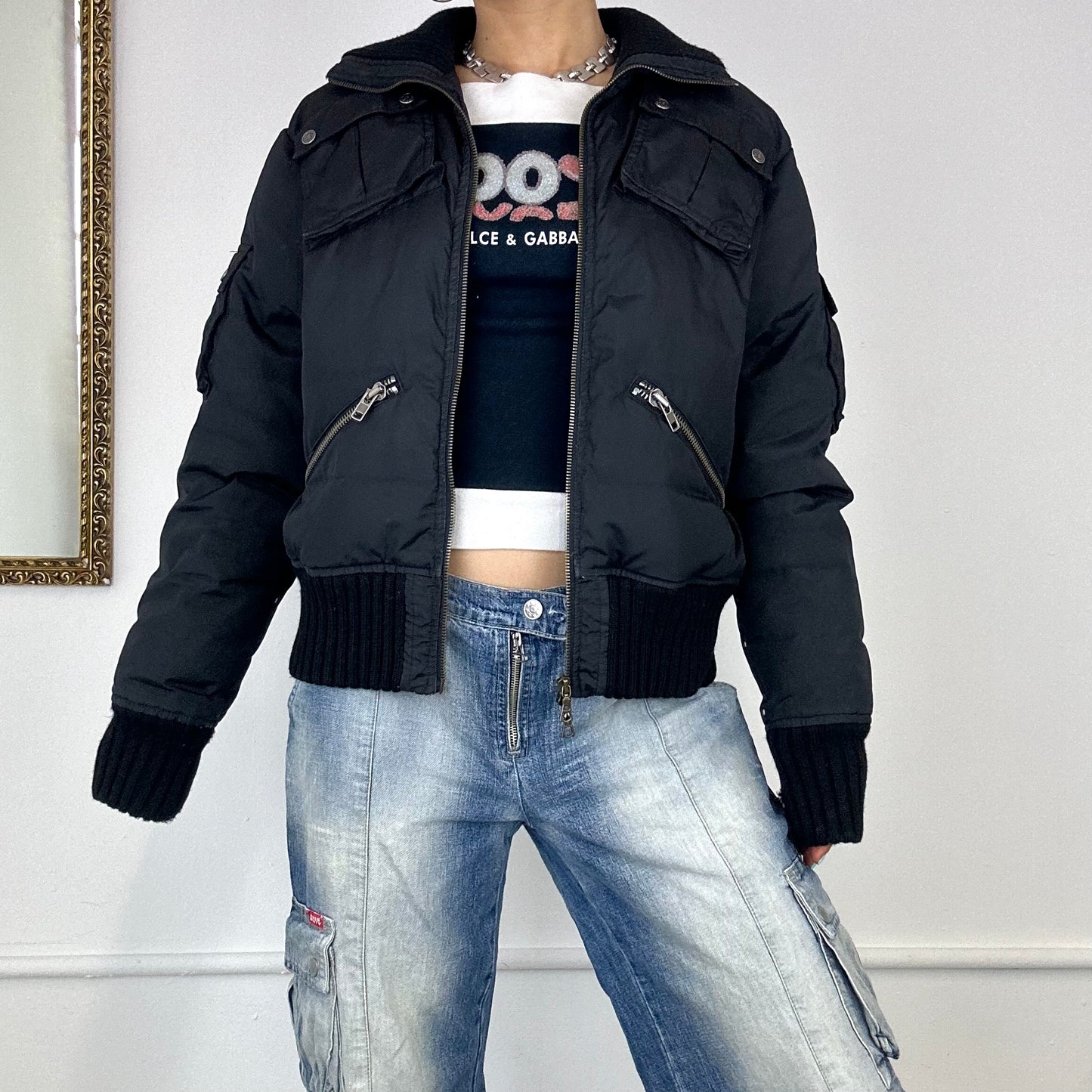 iceberg puffer bomber jacket