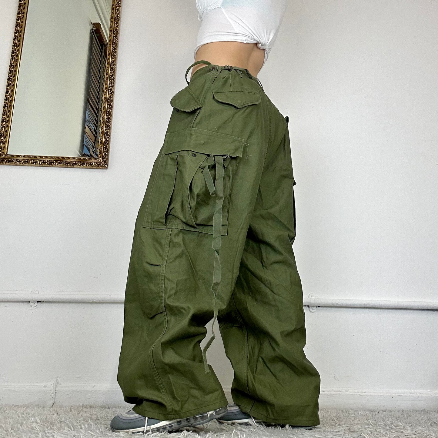 vintage wide leg cargo pants