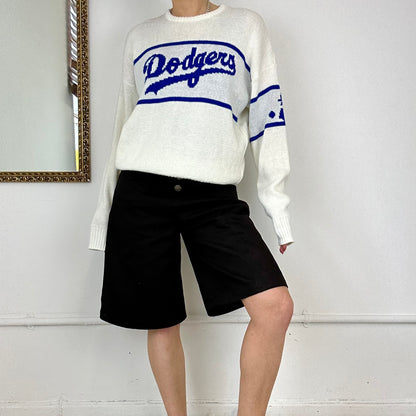 vintage dodgers knitted jumper