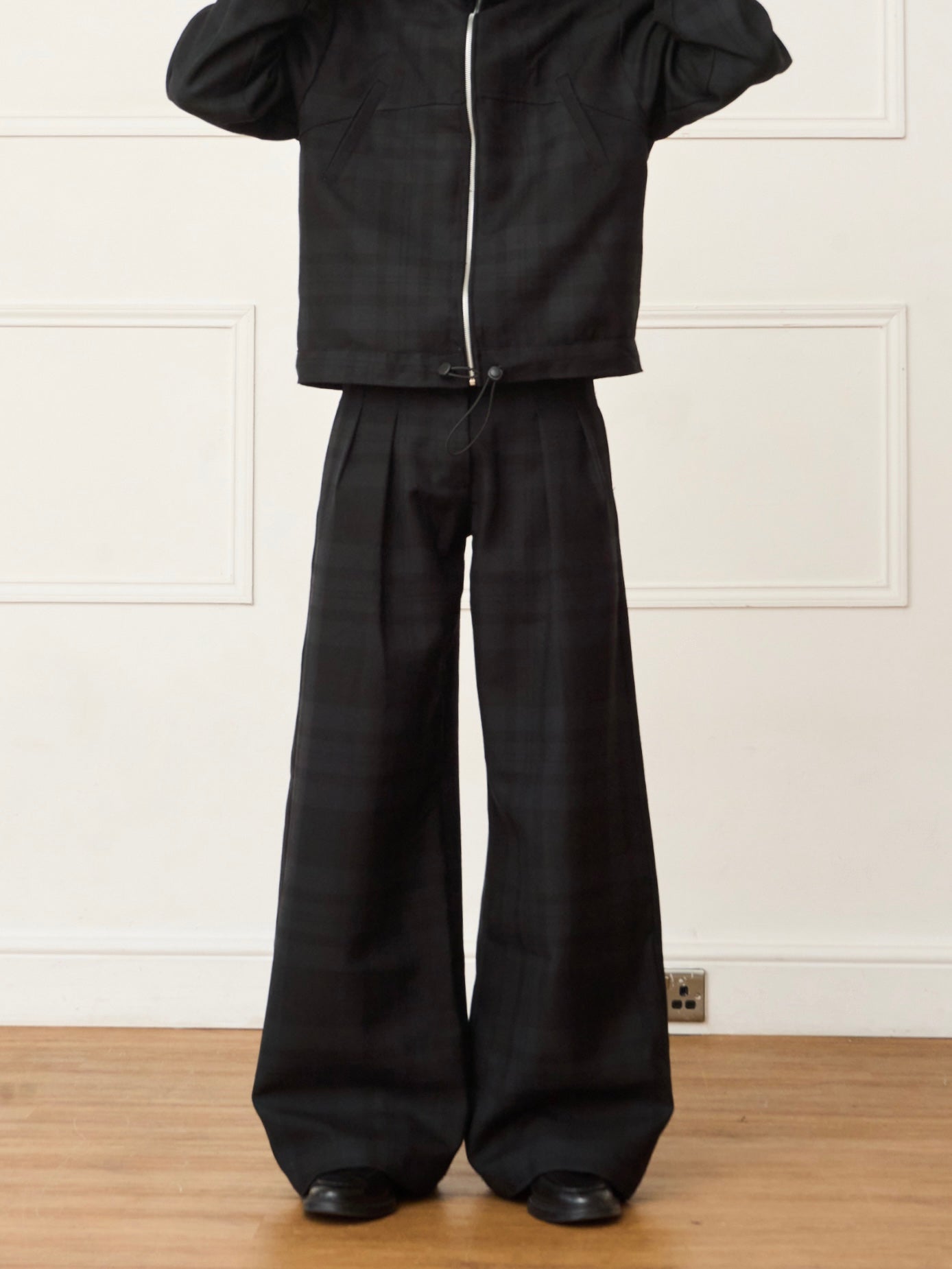 parker trouser - black wool